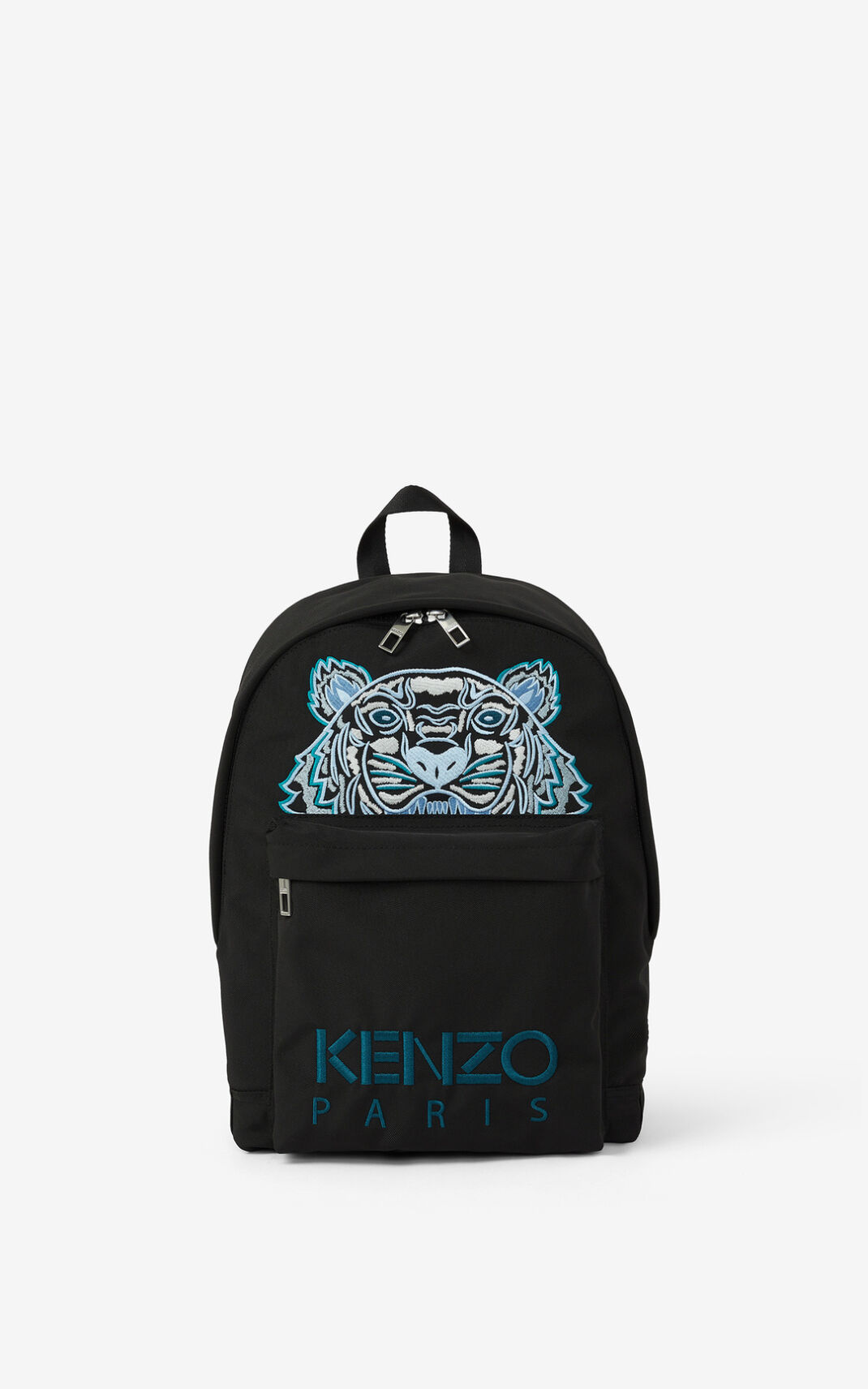 Kenzo Canvas Kampus 虎 リュック メンズ 黒 - POYFQK718